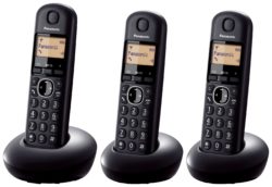 Panasonic KX-TGB213EB Digital Cordless Telephone - Triple.
